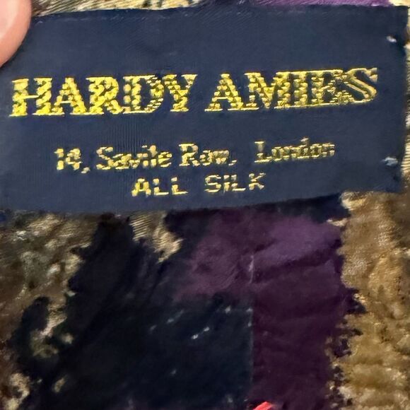 Bundle Of 3 Men’s Silk Ties Hardy Amies Martin Wong Robert Daskal - Picture 14 of 15